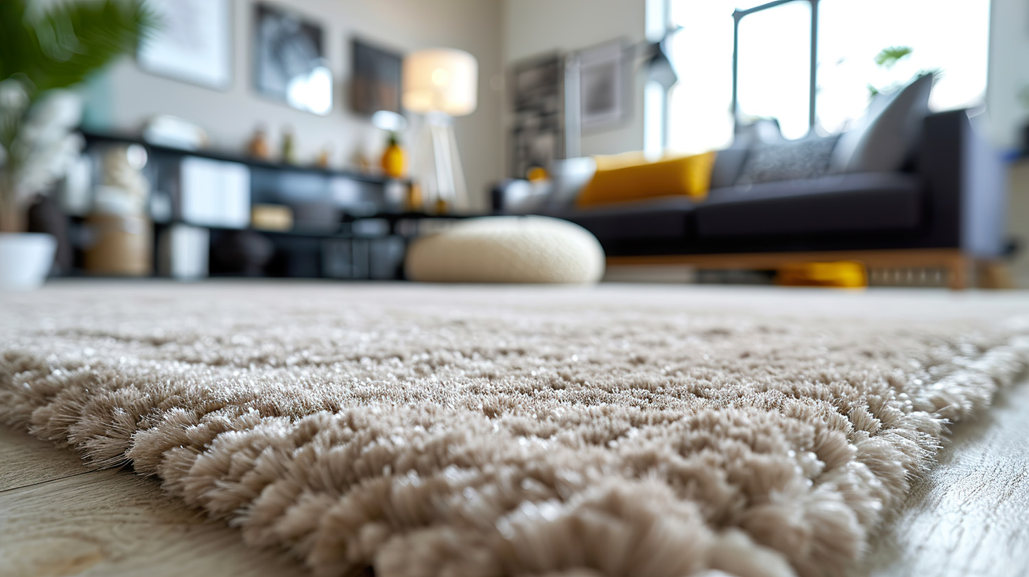 Close up of a clean rug after our carpet cleaning professionals have worked their magic