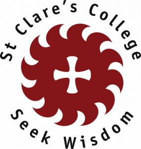 St Clare's College Seek Wisdom logo